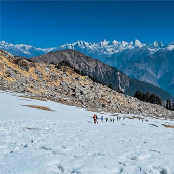 Winter Kuari Pass Trek - Explore thrilling mountain treks with TrekUpTour. Discover nature, adventure, and unforgettable experiences with expert-guided trekking tours.